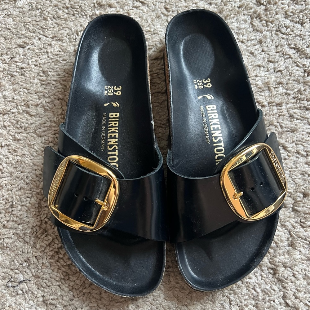 Birkenstock Madrid Big Buckle High Shine Sandals